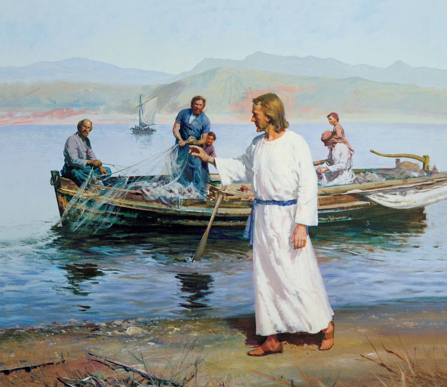 Christ calling the fishermen to follow him