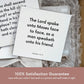 Shipping materials for scripture tile of Exodus 33:11 - "The Lord spake unto Moses face to face"