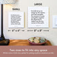 Scripture tile size comparison for Isaiah 11:12 - "He shall set up an ensign for the nations"