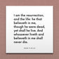 Wall-mounted scripture tile for John 11:25-26 - "I am the resurrection, and the life"