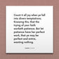 Wall-mounted scripture tile for James 1:2-4 - "Count it all joy when ye fall into divers temptations"
