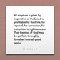 Wall-mounted scripture tile for 2 Timothy 3:16-17 - "All scripture is given by inspiration of God"