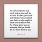 Wall-mounted scripture tile for John 13:13-15 - "I have given you an example, that ye should do as I have"