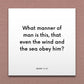 Wall-mounted scripture tile for Mark 4:41 - "What manner of man is this?"