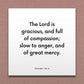 Wall-mounted scripture tile for Psalms 145:8 - "The Lord is gracious, and full of compassion"