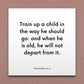 Wall-mounted scripture tile for Proverbs 22:6 - "Train up a child in the way he should go"