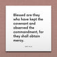Wall-mounted scripture tile for D&C 54:6 - "Blessed are they who have kept the covenant"