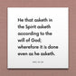 Wall-mounted scripture tile for D&C 46:30 - "He that asketh in the Spirit"