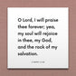 Wall-mounted scripture tile for 2 Nephi 4:30 - "Lord, I will praise thee forever"