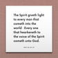 Wall-mounted scripture tile for D&C 84:46-47 - "The Spirit giveth light to every man"