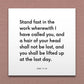 Wall-mounted scripture tile for D&C 9:14 - "Stand fast in the work wherewith I have called you"