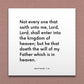 Wall-mounted scripture tile for Matthew 7:21 - "He that doeth the will of my Father which is in heaven"
