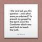 Wall-mounted scripture tile for D&C 50:13-14 - "I the Lord ask you this question - unto what were ye ordained?"