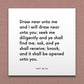 Wall-mounted scripture tile for D&C 88:63 - "Draw near unto me and I will draw near unto you"