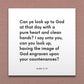 Wall-mounted scripture tile for Alma 5:19 - "The image of God engraven upon your countenances"