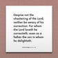 Wall-mounted scripture tile for Proverbs 3:11-12 - "Despise not the chastening of the Lord"