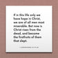 Wall-mounted scripture tile for 1 Corinthians 15:19-20 - "Now is Christ risen from the dead"