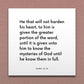 Wall-mounted scripture tile for Alma 12:10 - "He that will not harden his heart"