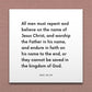 Wall-mounted scripture tile for D&C 20:29 - "All men must repent and believe on the name of Jesus Christ"
