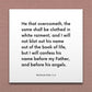 Wall-mounted scripture tile for Revelation 3:5 - "I will confess his name before my Father"