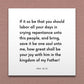 Wall-mounted scripture tile for D&C 18:15 - "How great shall be your joy with him in the kingdom"