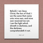 Wall-mounted scripture tile for D&C 6:21 - "I am the light which shineth in darkness"