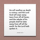 Wall-mounted scripture tile for Isaiah 25:8 - "God will wipe away tears from off all faces"