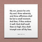 Wall-mounted scripture tile for D&C 121:7-8 - "Thine afflictions shall be but a small moment"