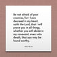 Wall-mounted scripture tile for D&C 98:14 - "I will prove you in all things"
