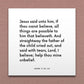 Wall-mounted scripture tile for Mark 9:23-24 - "Lord, I believe; help thou mine unbelief"