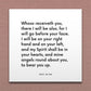 Wall-mounted scripture tile for D&C 84:88 - "Whoso receiveth you, there I will be also"