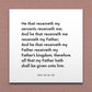 Wall-mounted scripture tile for D&C 84:36-38 - "He that receiveth my servants receiveth me"