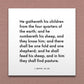 Wall-mounted scripture tile for 1 Nephi 22:25 - "He numbereth his sheep, and they know him"