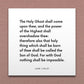 Wall-mounted scripture tile for Luke 1:35,37 - "The Holy Ghost shall come upon thee"