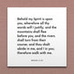 Wall-mounted scripture tile for Moses 6:34 - "Thou shalt abide in me, and I in you"