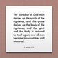 Wall-mounted scripture tile for 2 Nephi 9:13 - "The spirit and the body is restored to itself again"