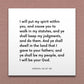 Wall-mounted scripture tile for Ezekiel 36:27-28 - "I will put my spirit within you"