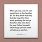 Wall-mounted scripture tile for Matthew 6:7-8 - "Your Father knoweth what things ye have need of"