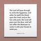 Wall-mounted scripture tile for Exodus 12:23 - "When he seeth the blood, the Lord will pass over the door"