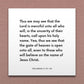 Wall-mounted scripture tile for Helaman 3:27-28 - "The Lord is merciful unto all who will call upon his name"