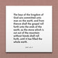 Wall-mounted scripture tile for D&C 65:2 - "The keys of the kingdom of God are committed unto man"