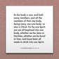 Wall-mounted scripture tile for 1 Corinthians 12:12-13 - "By one Spirit are we all baptized into one body"