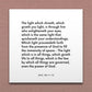 Wall-mounted scripture tile for D&C 88:11-13 - "The light which shineth, which giveth you light"